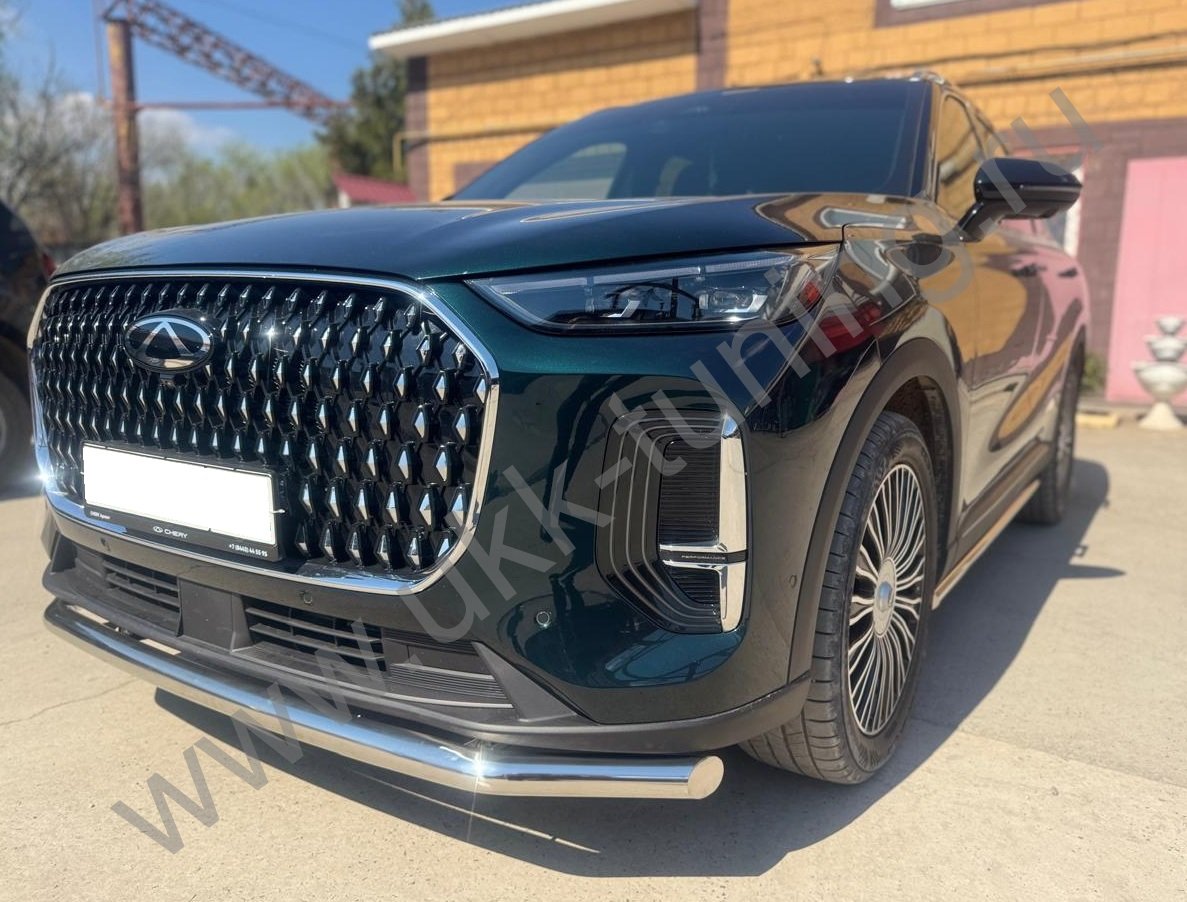 Защита переднего бампера Chery Tiggo 9 с 2024