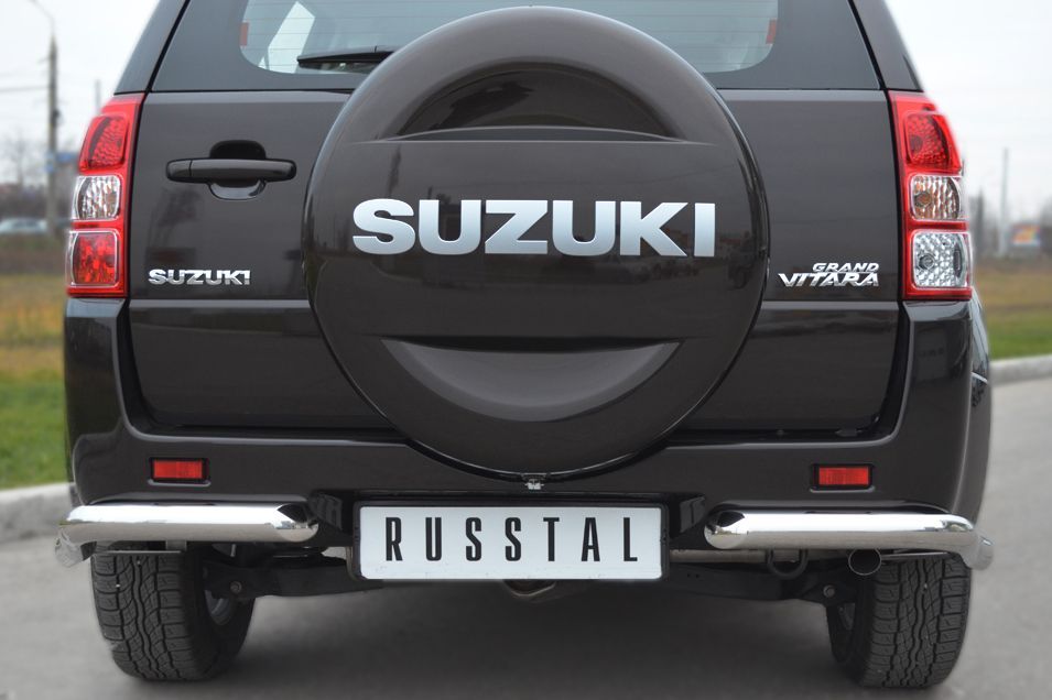 SUZUKI Grand Vitara 5 дв 2012-2016 Защита заднего бампера уголки d63 SVZ-001098