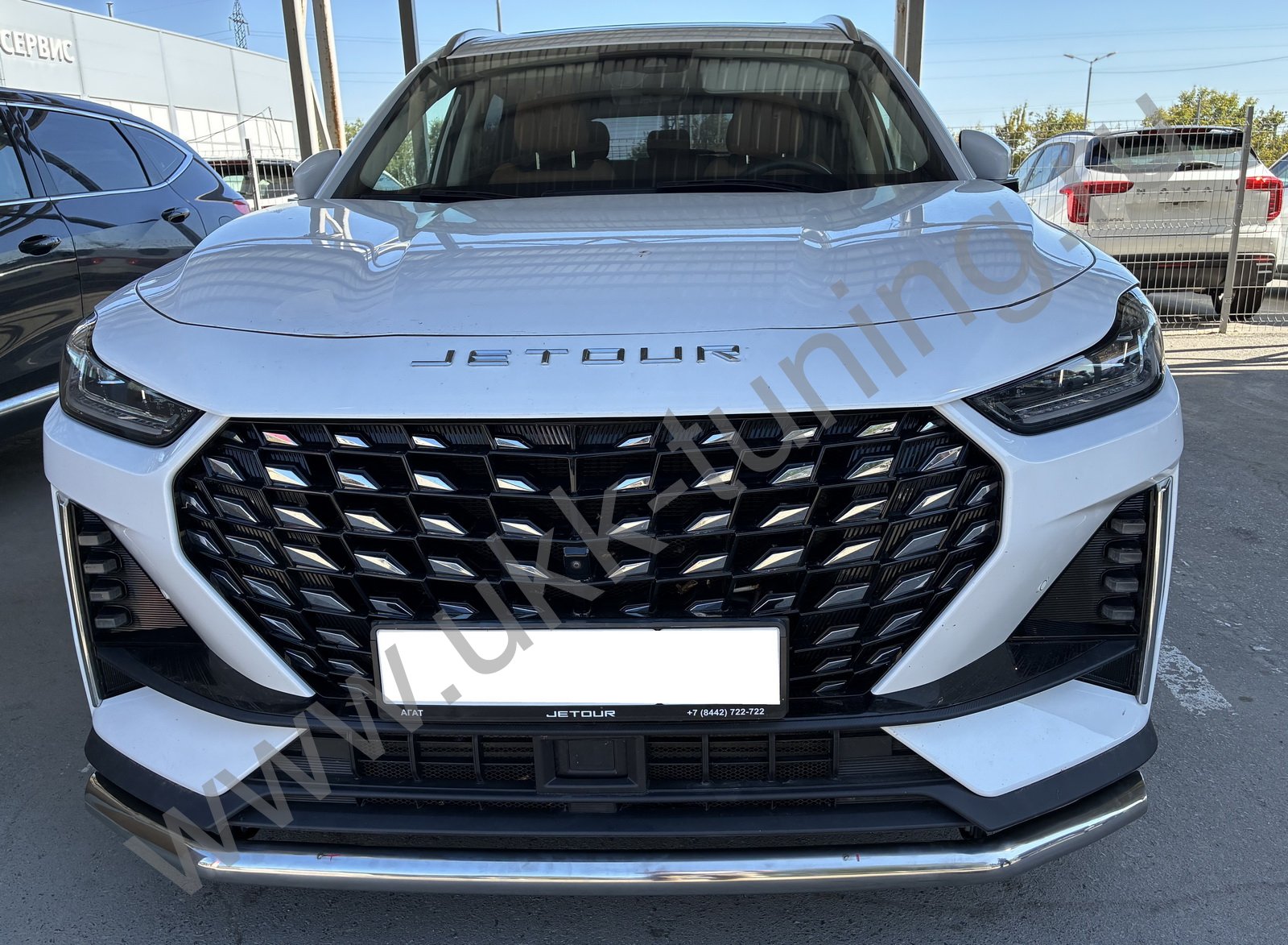 Защита переднего бампера Jetour X70 Plus с 2023