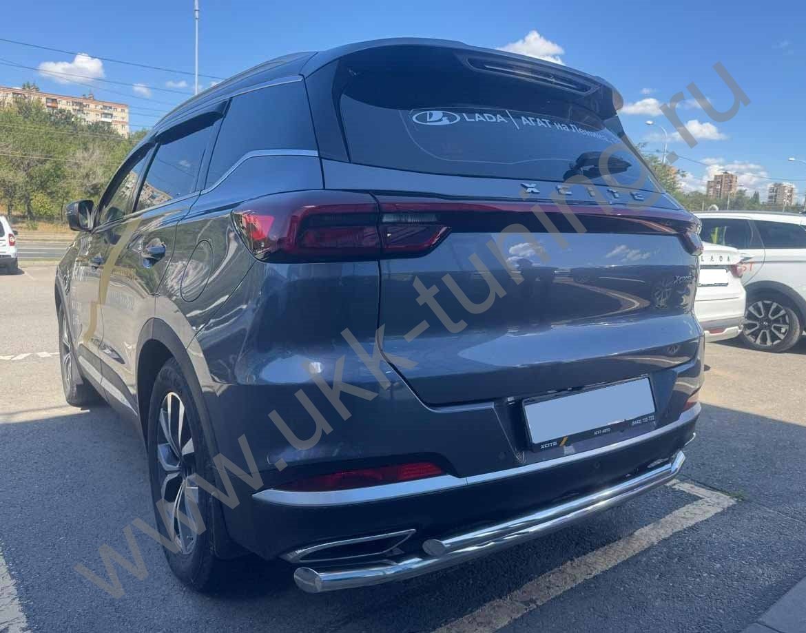 Защита заднего бампера двойная Xcite X-Cross 7 с 2024