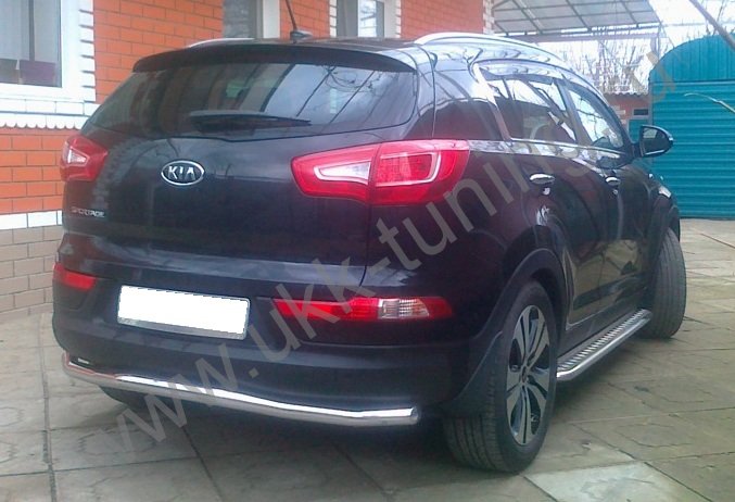 Защита переднего бампера Kia Sportage 3 с 2010-2015