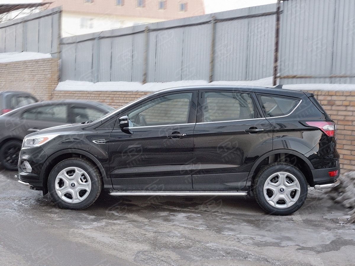 FORD KUGA 2016- Пороги труба d42 с листом (Лист алюм, проф нерж) (вариант 1) FGL-0026001 FORD KUGA 2016- Пороги труба d42 с листом (Лист алюм, проф нерж) (вариант 1) FGL-0026001