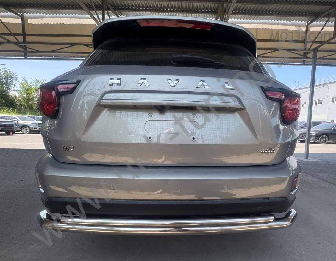 Защита заднего бампера двойная Haval H7 с 2025
