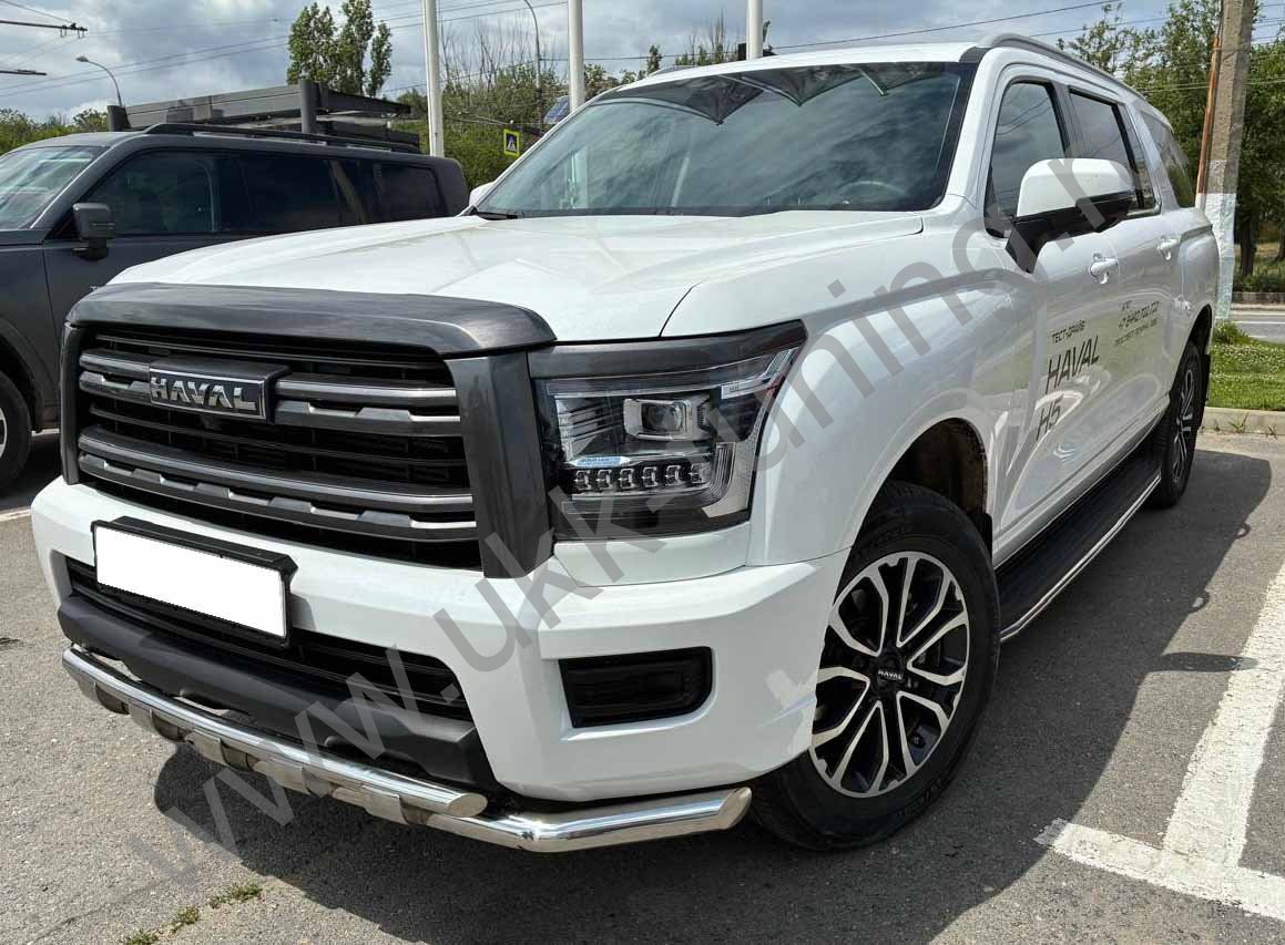 Защита передего бампера двойная с перемычками Haval H5 с 2024