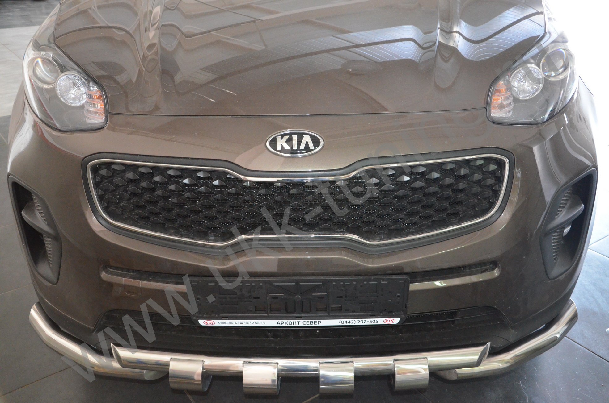 Защита переднего бампера G Kia Sportage 4 с 2015-2018