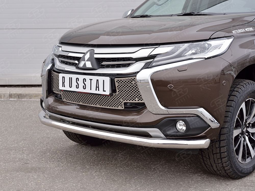 MITSUBISHI PAJERO SPORT 2016 Решетка радиатора лист нерж RRMPS16-01 MITSUBISHI PAJERO SPORT 2016 Решетка радиатора лист нерж RRMPS16-01
