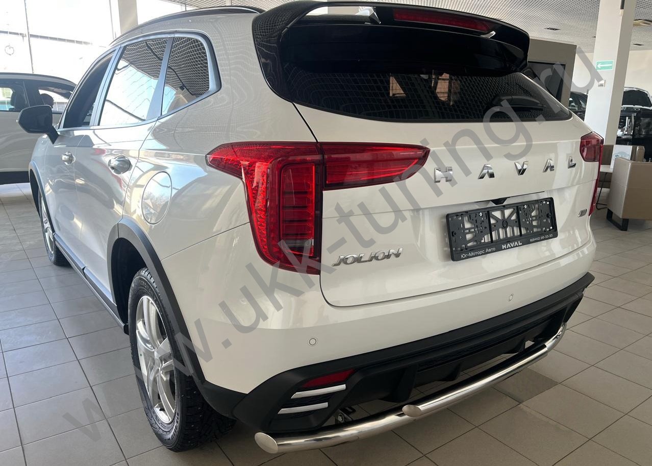 Защита заднего бампера двойная Haval Jolion с 2024