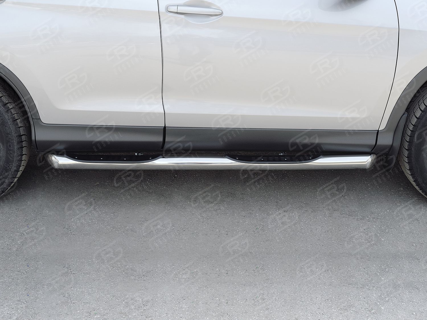 HONDA CR-V 2015-2016 20 Пороги труба d76 с накладкой (вариант 1) HCRT-0022211 HONDA CR-V 2015-2016 20 Пороги труба d76 с накладкой (вариант 1) HCRT-0022211