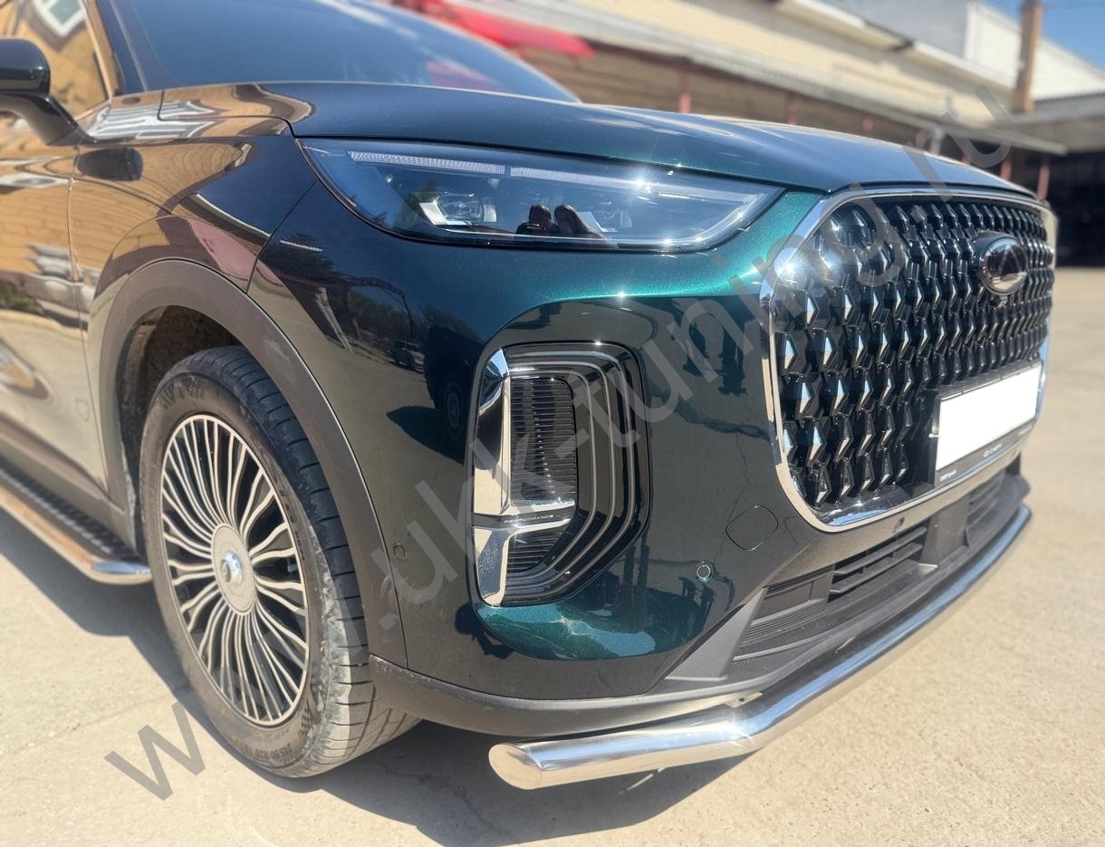 Защита переднего бампера Chery Tiggo 9 с 2024