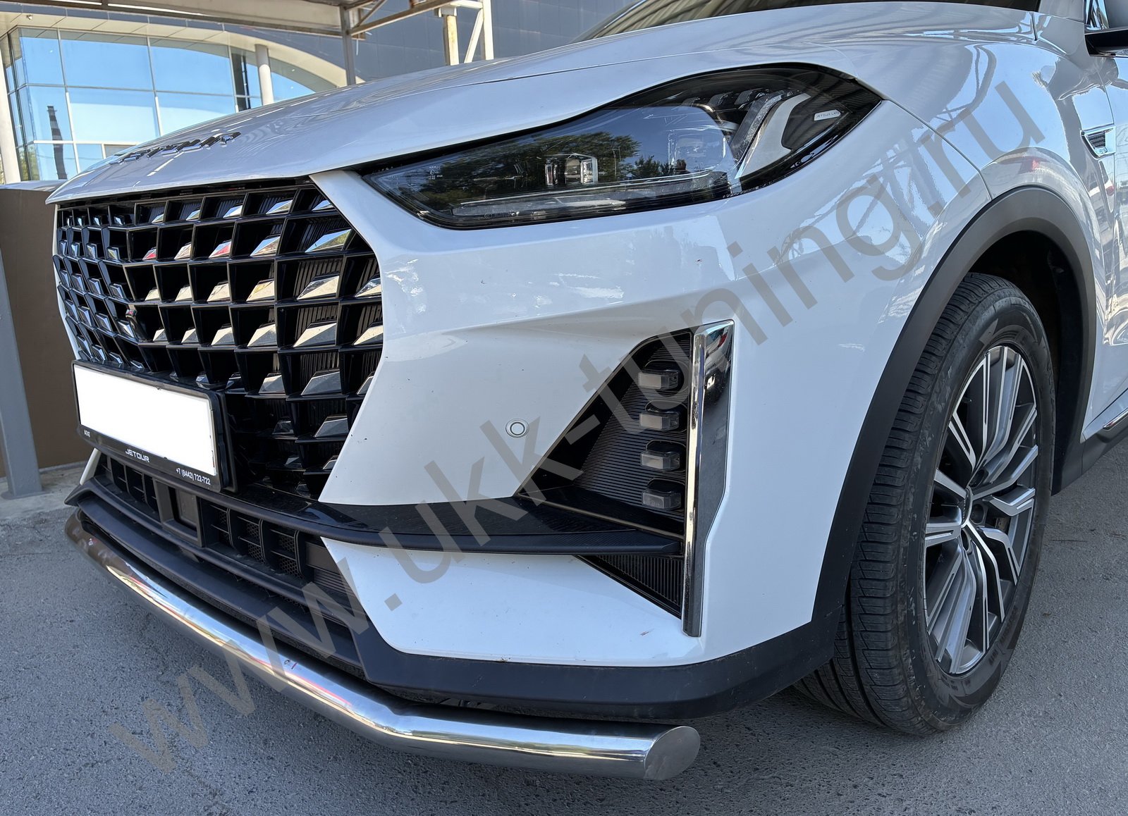 Защита переднего бампера Jetour X70 Plus с 2023