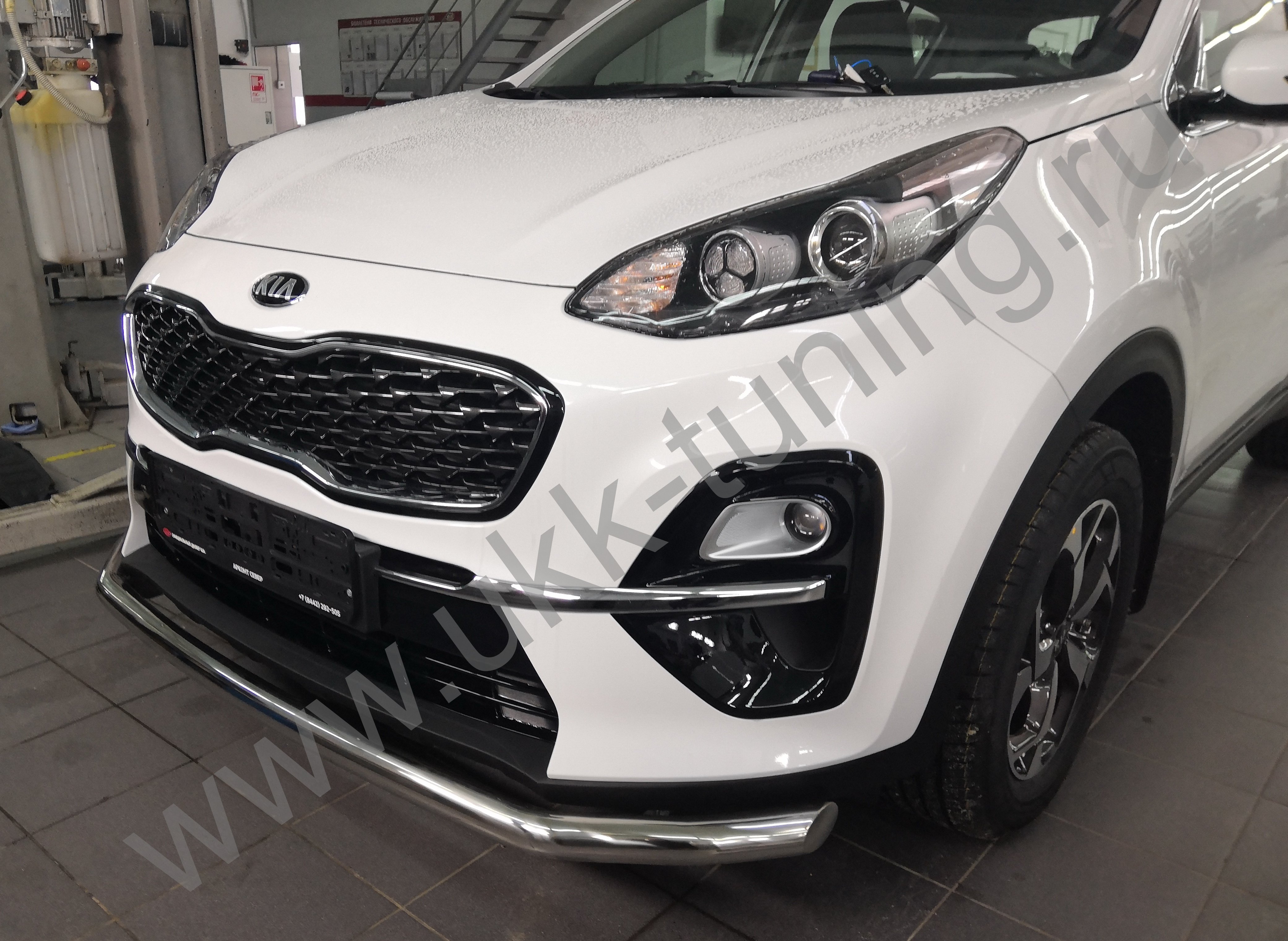 Защита переднего бампера Kia Sportage с 2018-2020