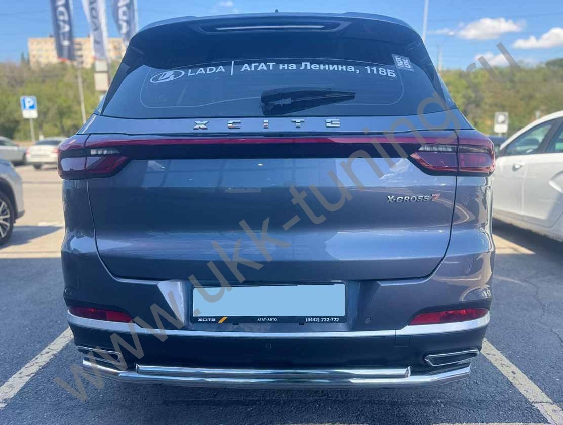 Защита заднего бампера двойная Xcite X-Cross 7 с 2024