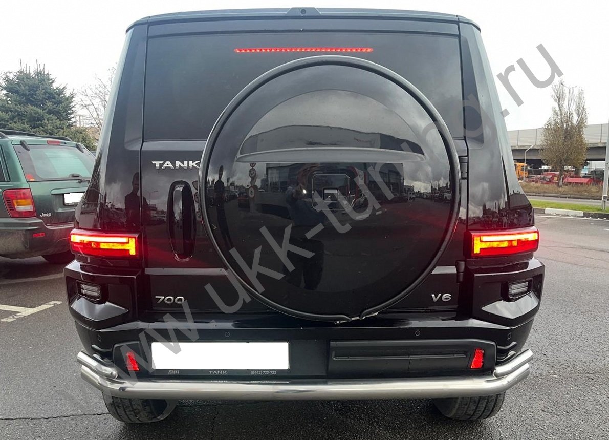 Защита заднего бампера двойная Tank 700 с 2024