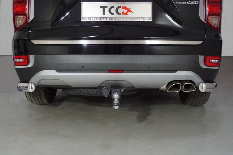 Накладка на заднюю дверь Hyundai Palisade с 2021 (лист шлифованный) Накладка на заднюю дверь Hyundai Palisade с 2021 (лист шлифованный)