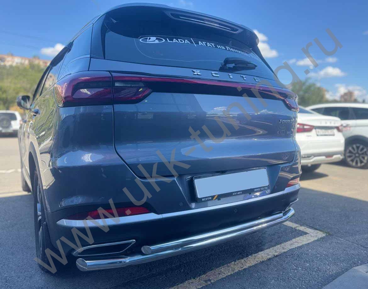 Защита заднего бампера двойная Xcite X-Cross 7 с 2024