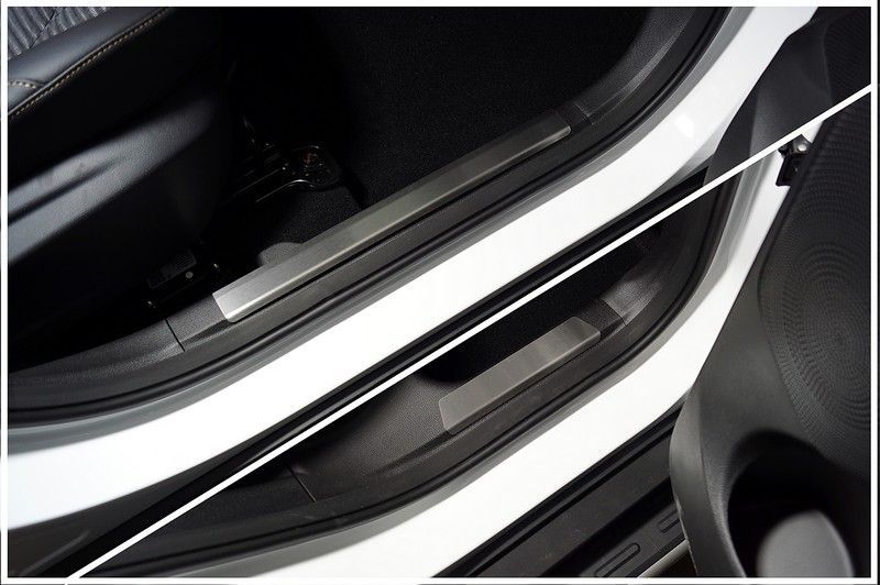 JAC JS4 2022 Накладки на пластиковые пороги (лист шлифованный) 4шт