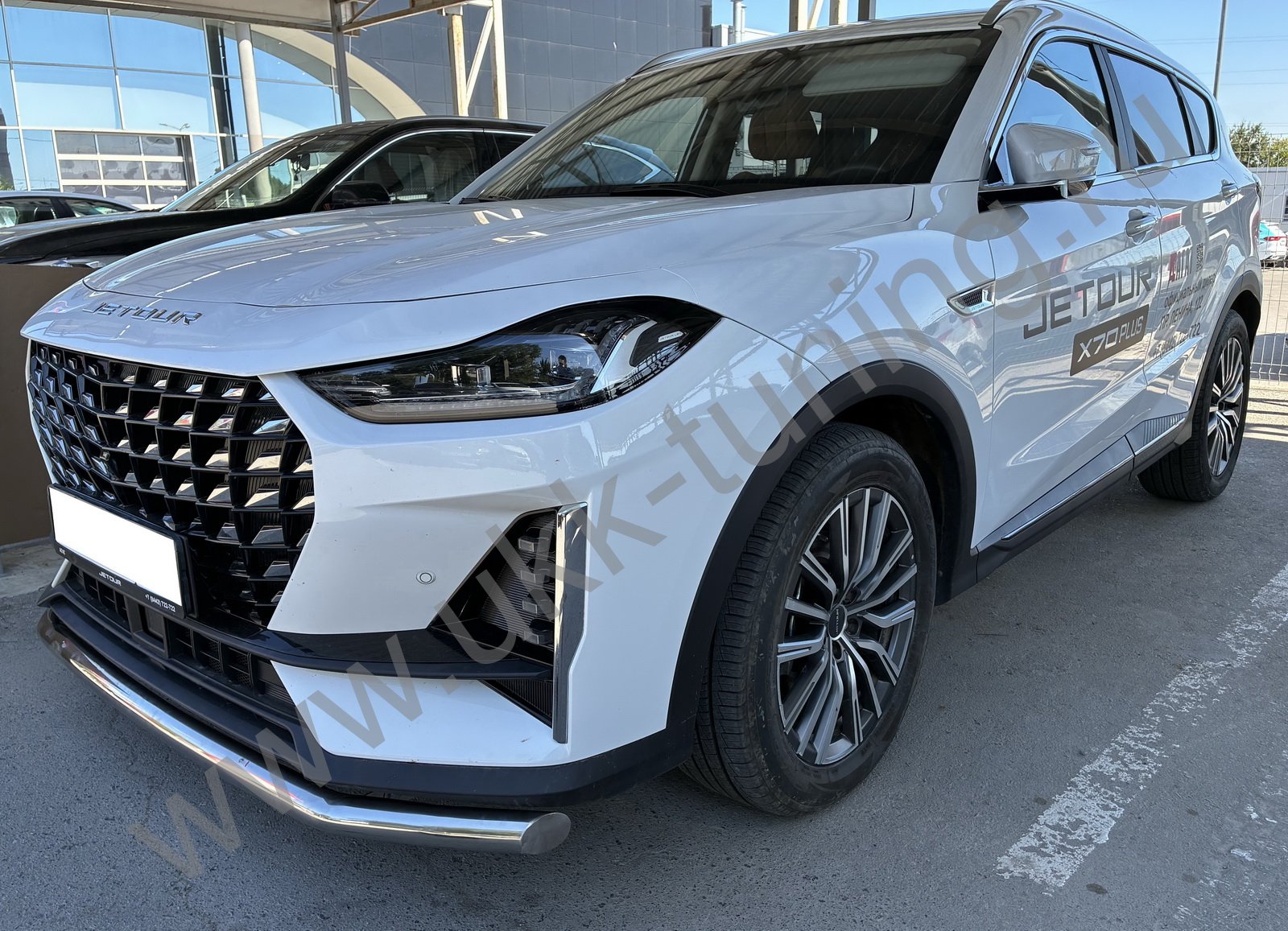 Защита переднего бампера Jetour X70 Plus с 2023