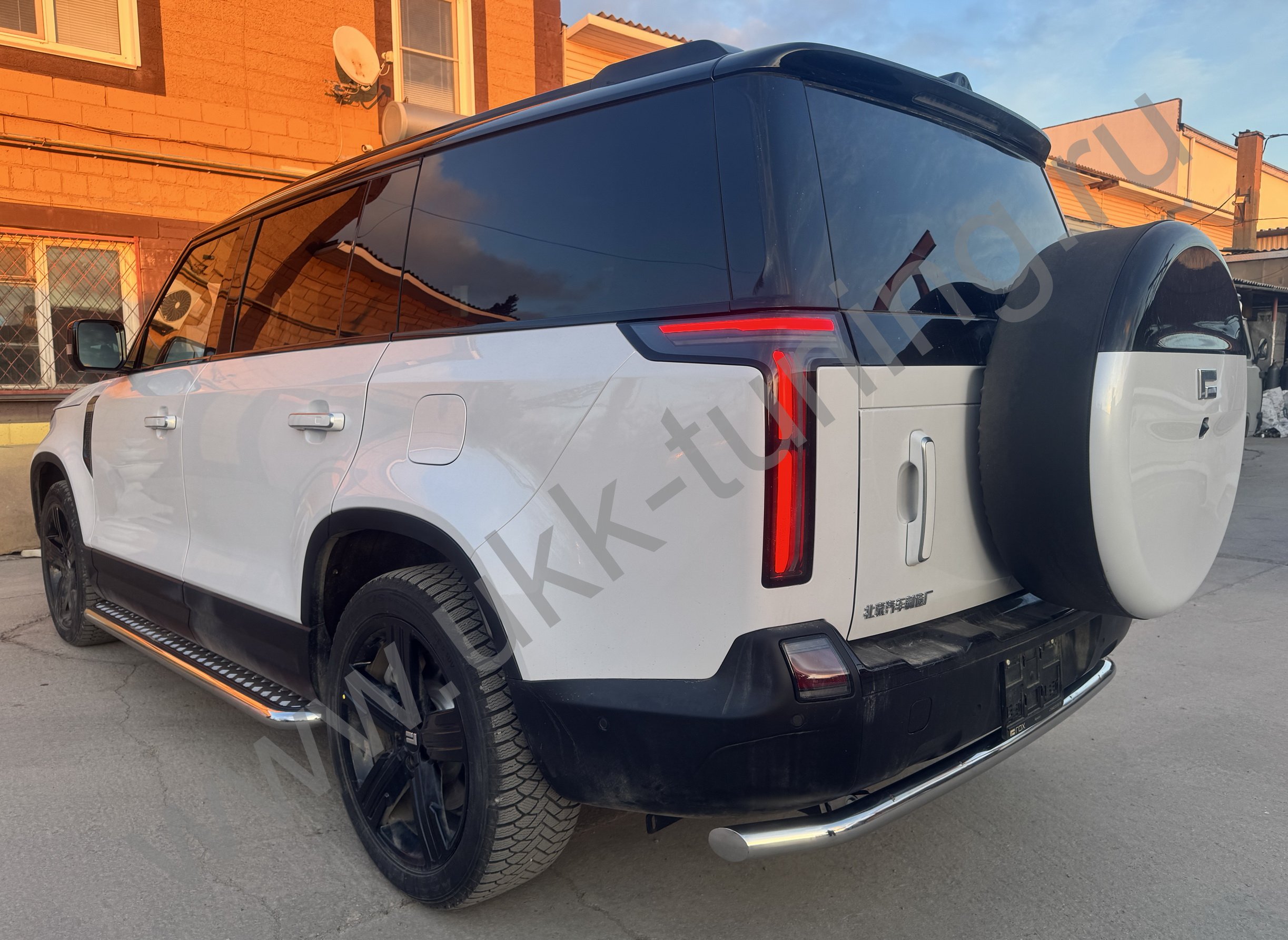 Защита заднего бампера ROX 01