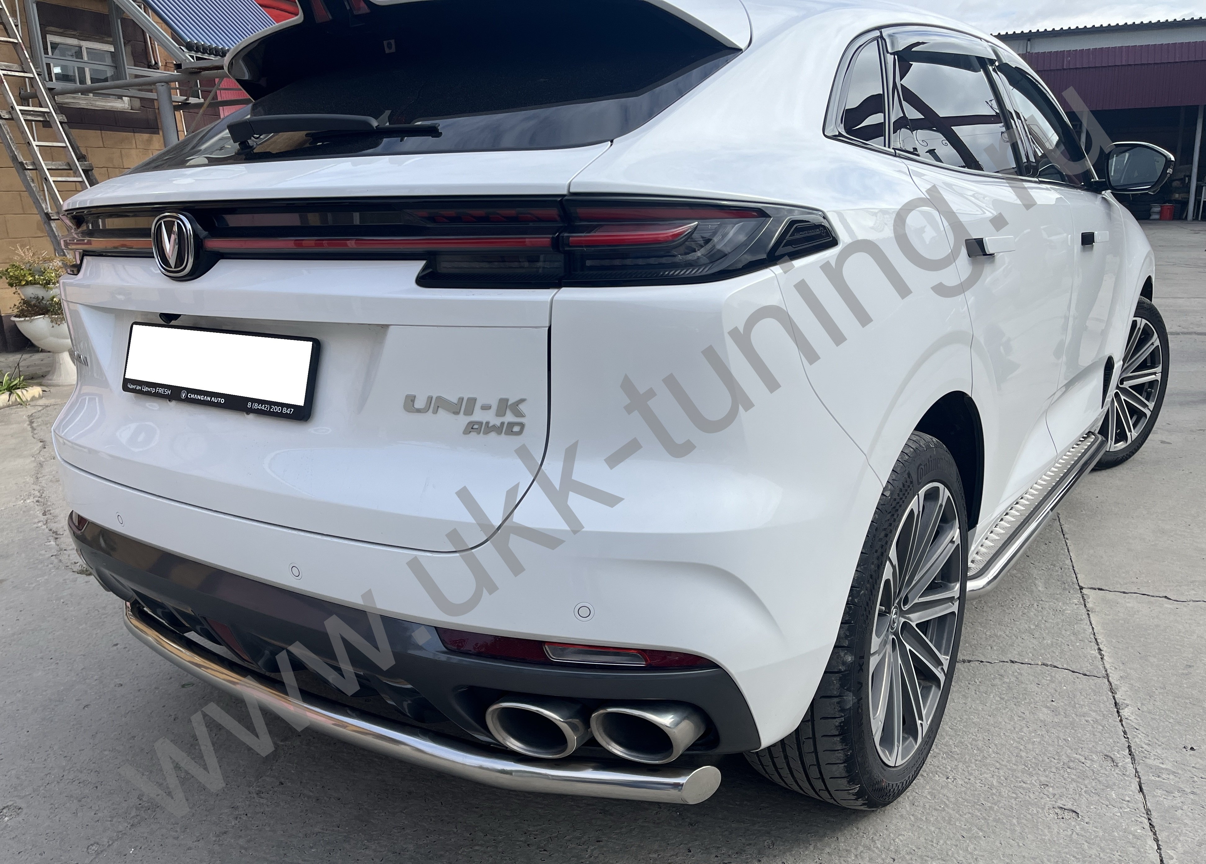 Защита заднего бампера Changan UNI-K с 2022