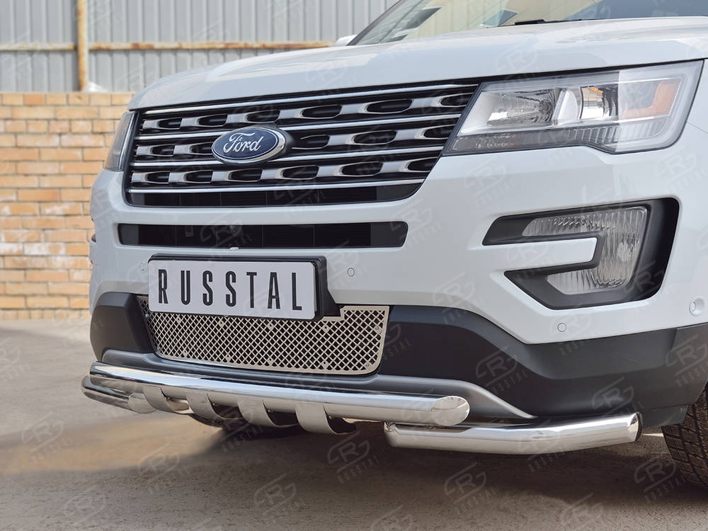FORD EXPLORER 2016-2017 Решетка радиатора лист нерж RRFEXP16-01