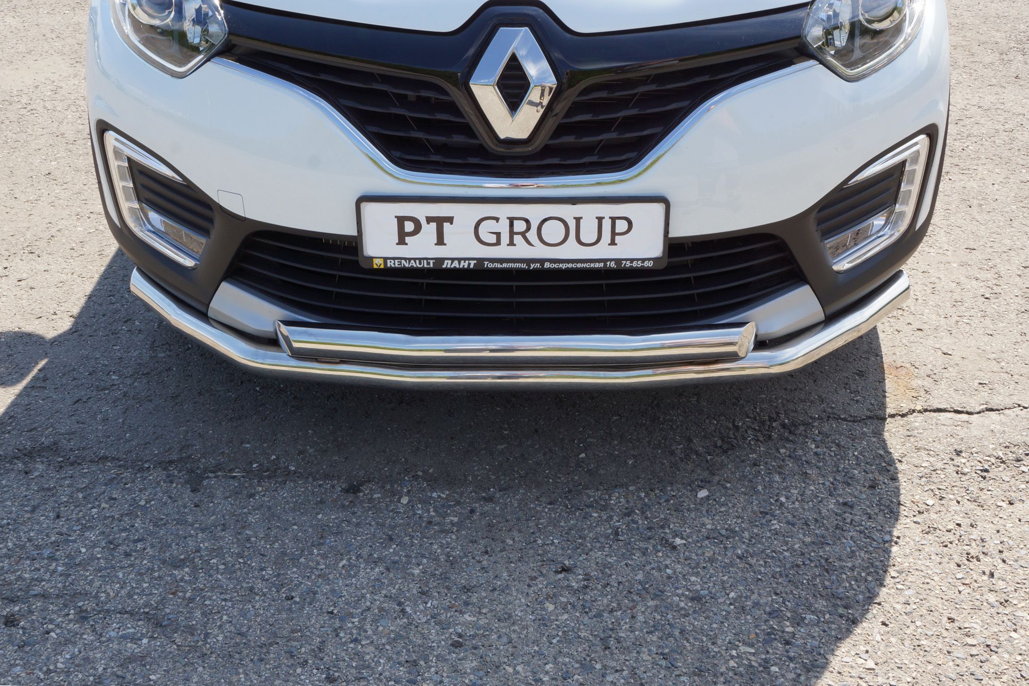 Защита переднего бампера Renault Kaptur с 2016 двойная Защита переднего бампера Renault Kaptur с 2016 двойная