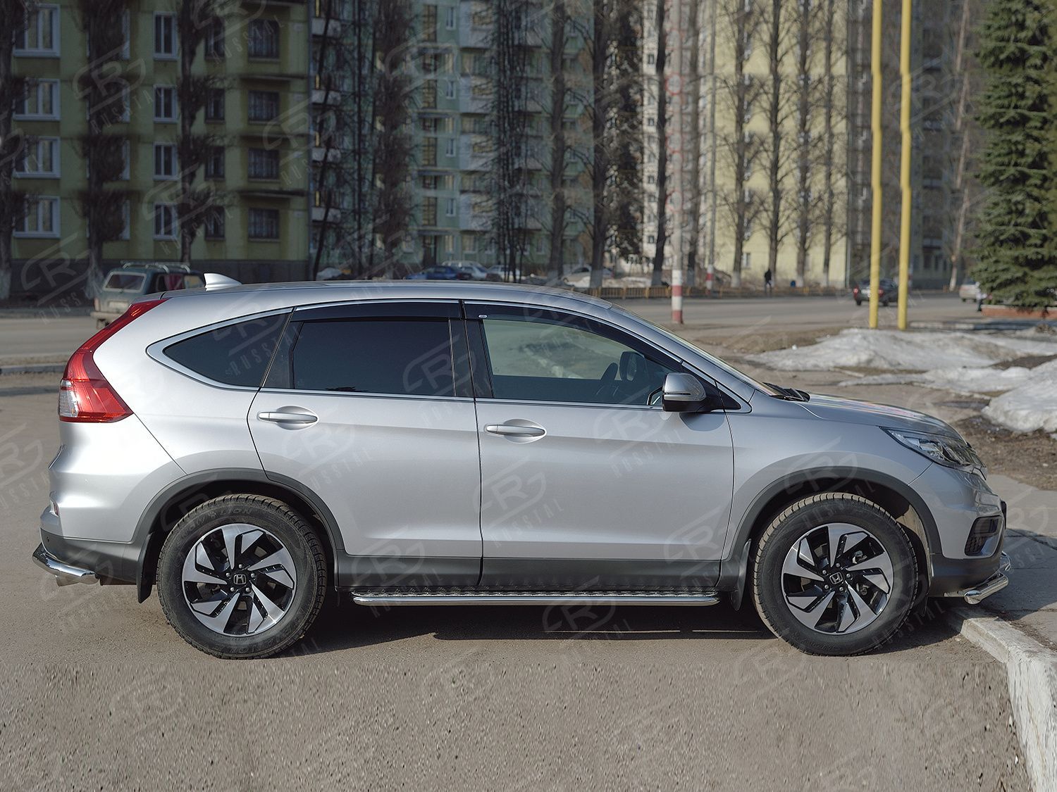 HONDA CR-V 2015-2016 20 Пороги труба d42 с листом(Лист алюм, проф сталь) (Вариант 2) HCRL-0022242 HONDA CR-V 2015-2016 20 Пороги труба d42 с листом(Лист алюм, проф сталь) (Вариант 2) HCRL-0022242