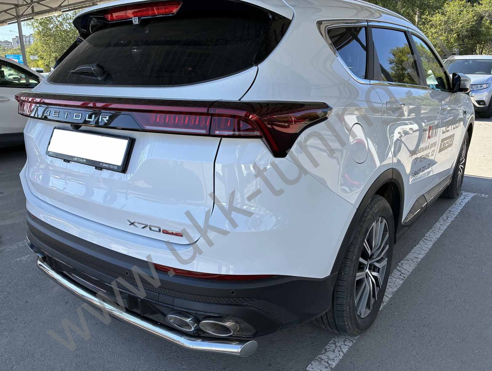 Защита заднего бампера Jetour X70 Plus с 2023