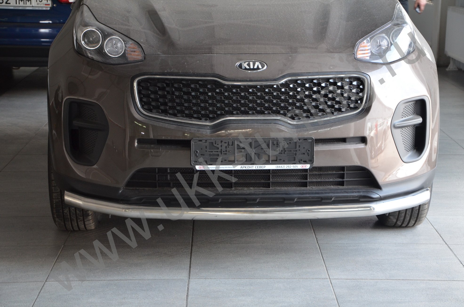 Защита переднего бампера Kia Sportage 4 с 2015-2018