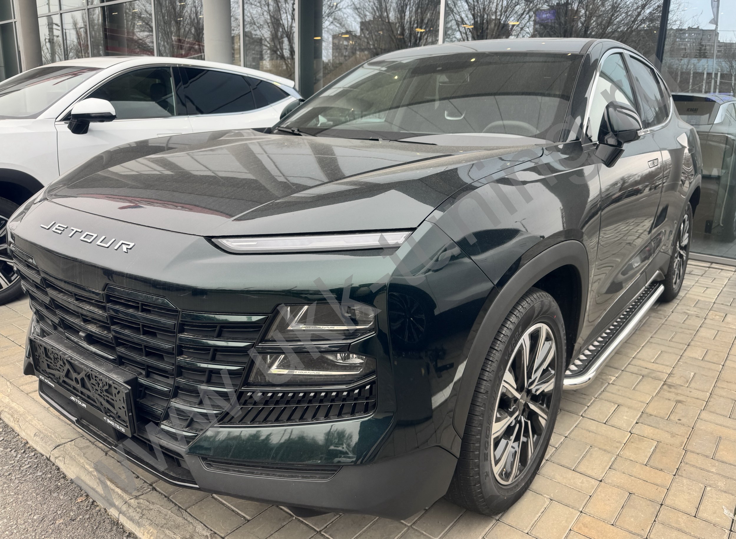 Боковые подножки Jetour Dashing с 2022 труба