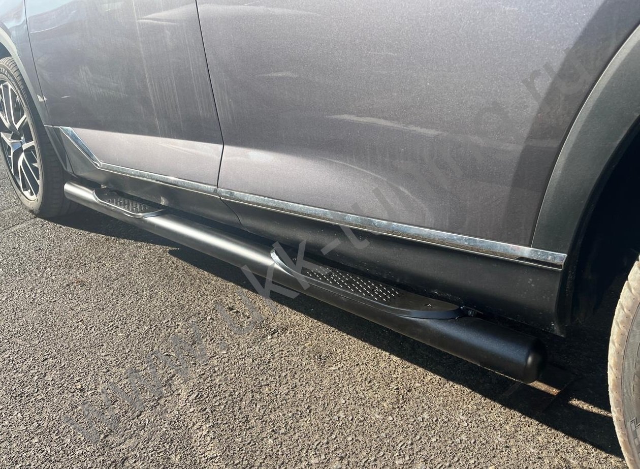 Боковые подножки GAC GS8 с 2025 труба с проступью с покрытием "раптор"