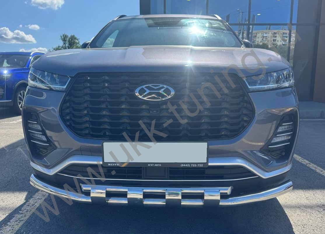 Защита переднего бампера двойная с перемычками Xcite X-Cross 7 с 2024