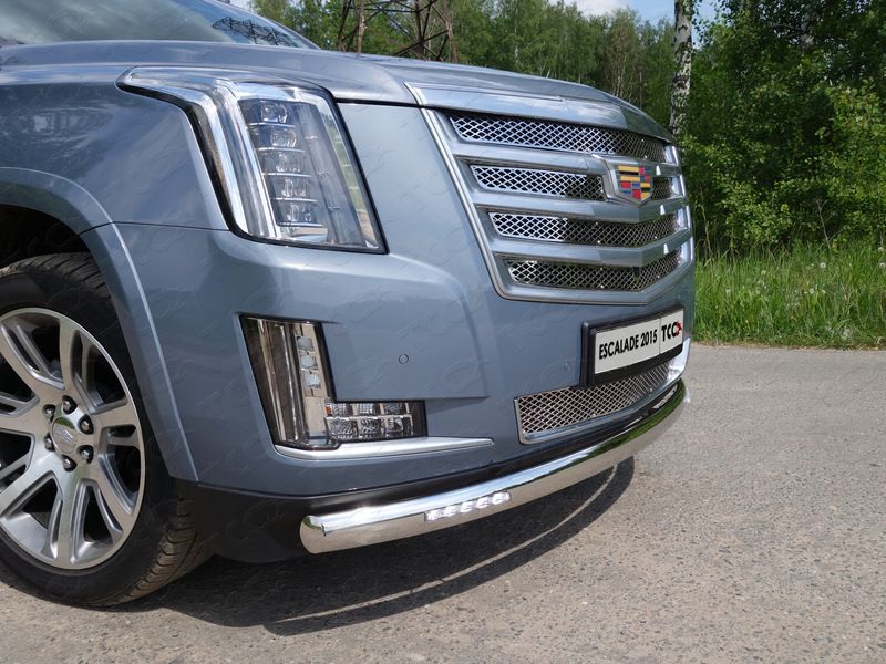 Решетка радиатора верхняя CADILLAC ESCALADE 2015- (лист) (кроме компл Platunum)