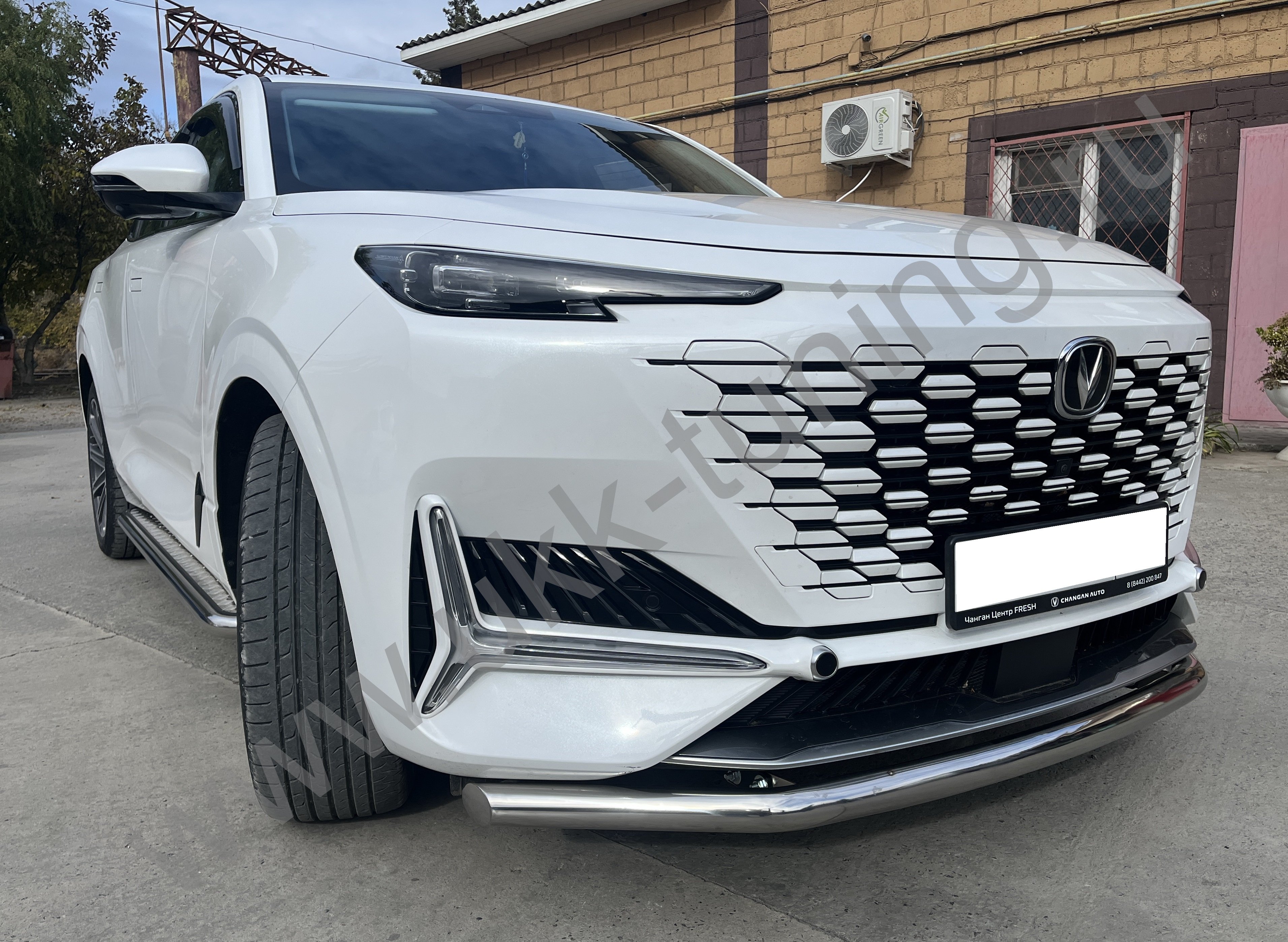 Защита переднего бампера Changan UNI-K с 2022