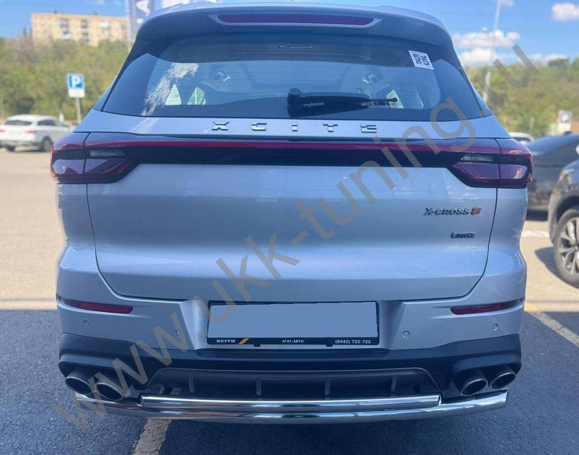 Защита заднего бампера двойная Xcite X-Cross 8 с 2025