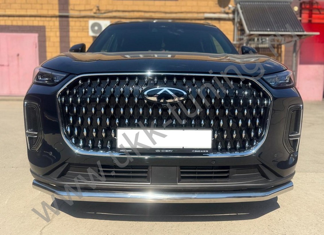 Защита переднего бампера Chery Tiggo 9 с 2024