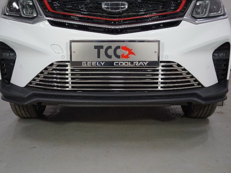 Решетка радиатора 12 мм GEELY Coolray с 2020