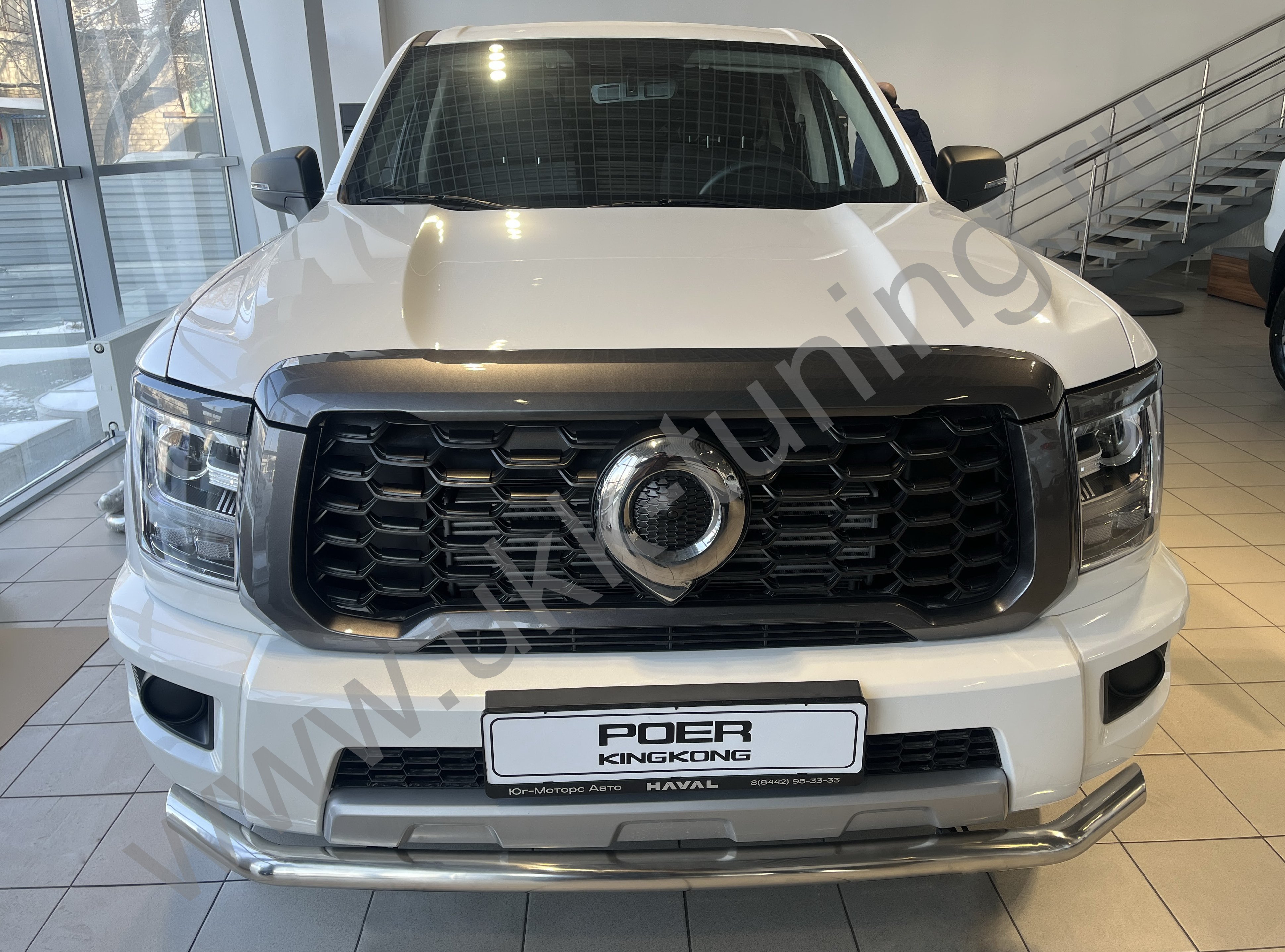 Защита переднего бампера Great Wall Poer King Kong c 2023