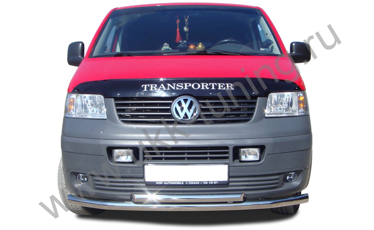 Защита переднего бампера двойная Volkswagen T5 с 2003-2009