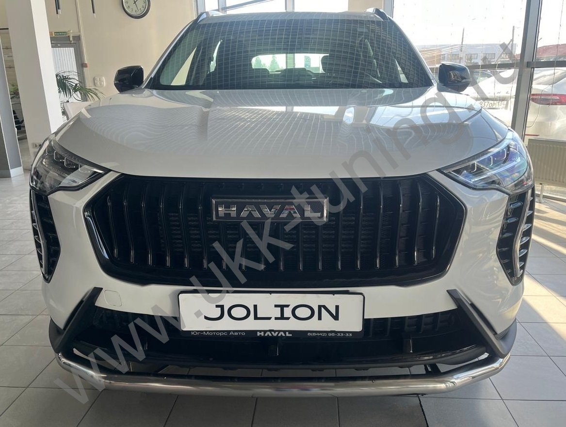 Защита переднего бампера с подгибами Haval Jolion с 2024