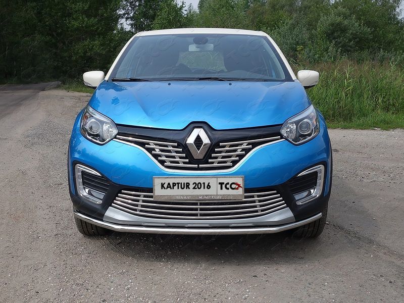 Накладка на решётку радиатора Renault Kaptur с 2016 Накладка на решётку радиатора Renault Kaptur с 2016