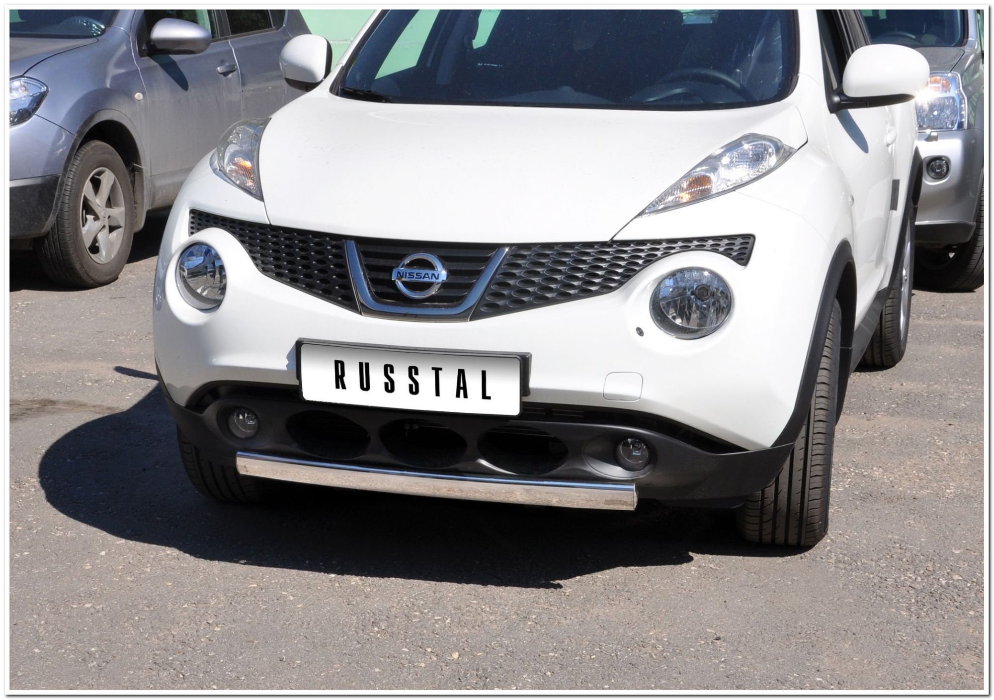 NISSAN Juke 4X2 2010-2014 Защита переднего бампера овал d75x42 NJZ-000951