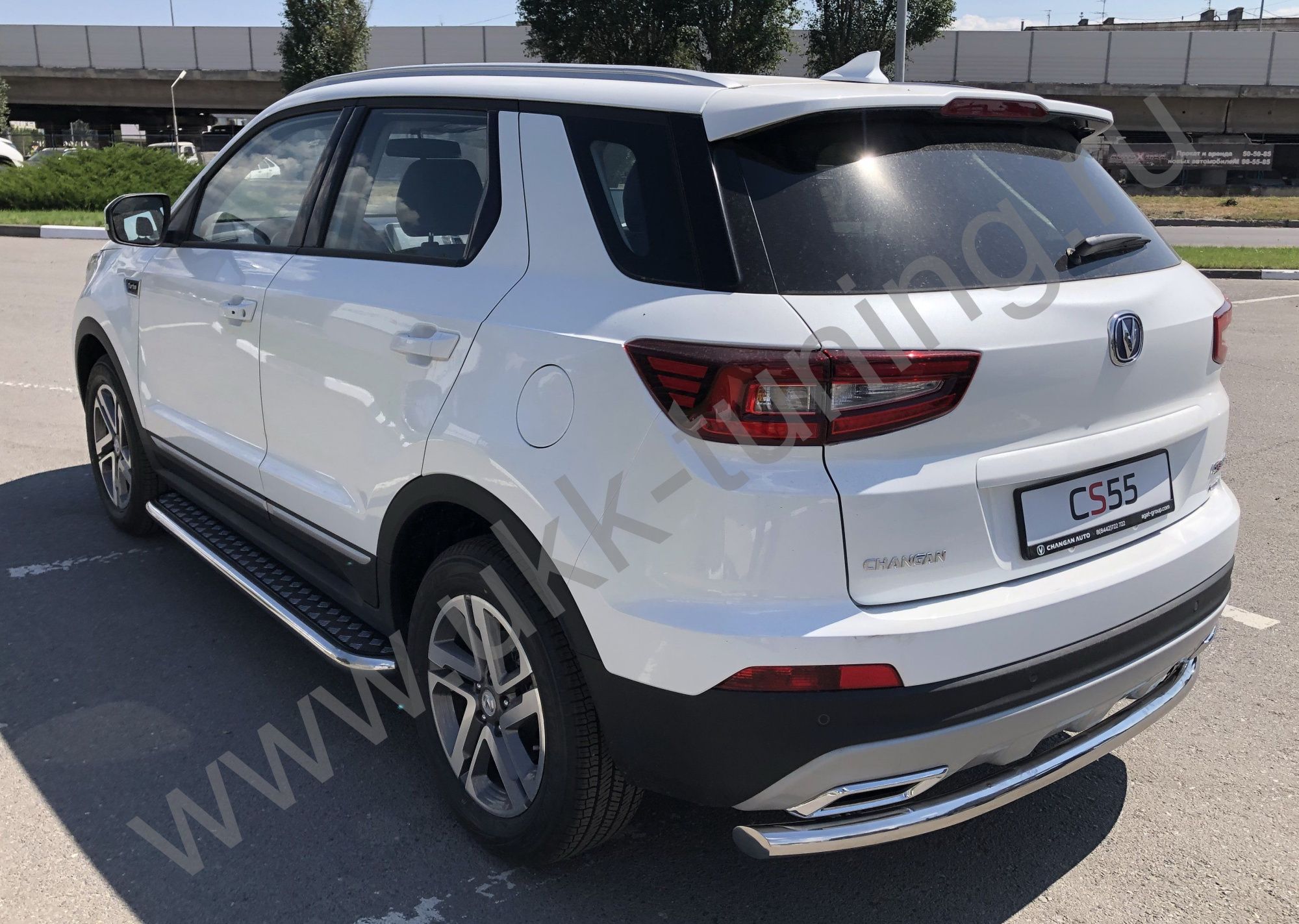 Защита заднего бампера Changan CS55