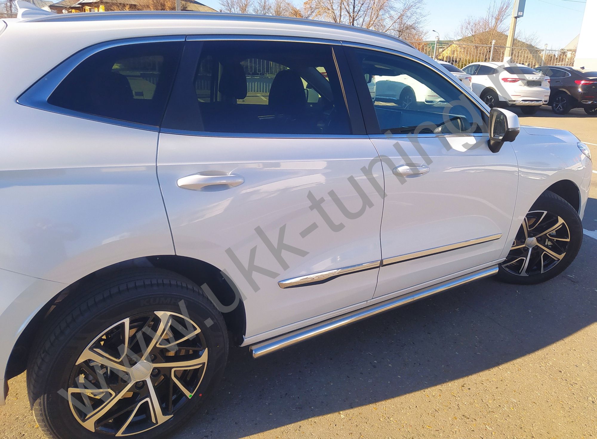 Боковые подножки Haval Jolion с 2024 труба