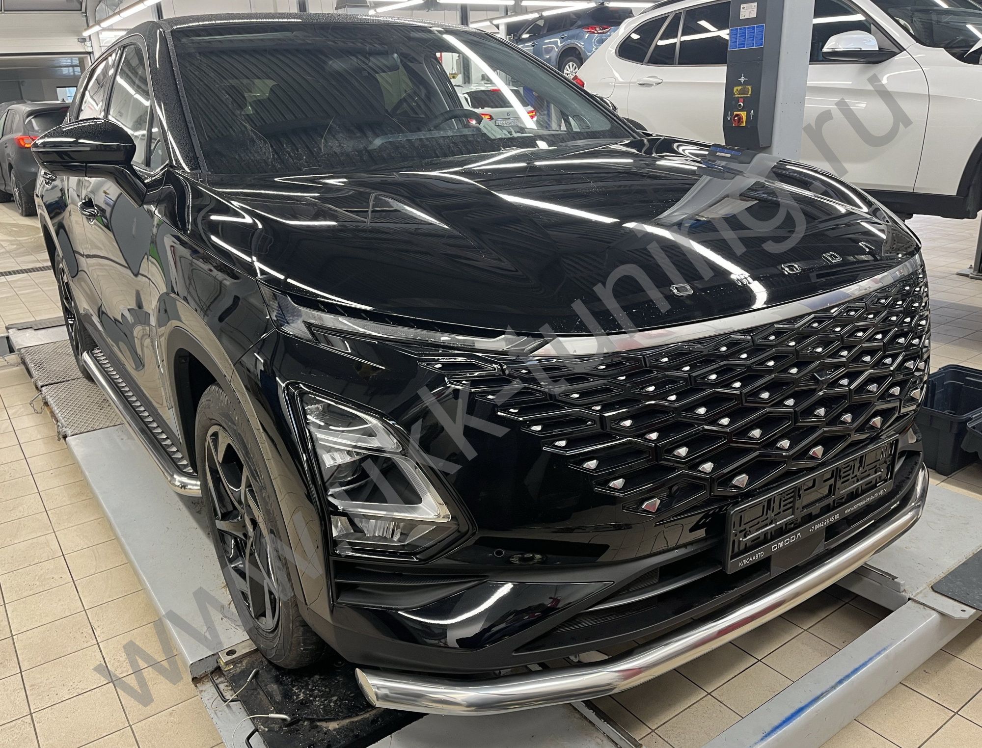 Защита переднего бампера Chery Omoda C5 с 2022 Защита переднего бампера Chery Omoda C5 с 2022