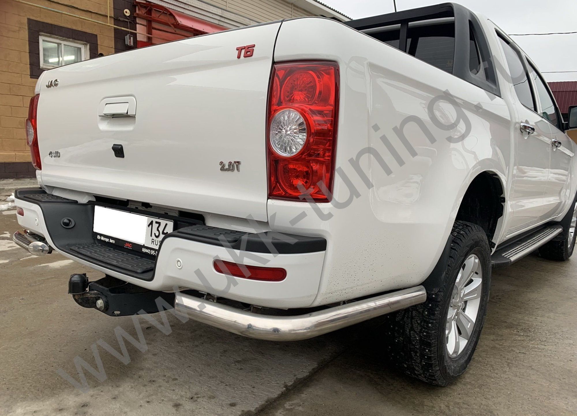 Защита заднего бампера JAC T6 угловая Защита заднего бампера JAC T6 угловая