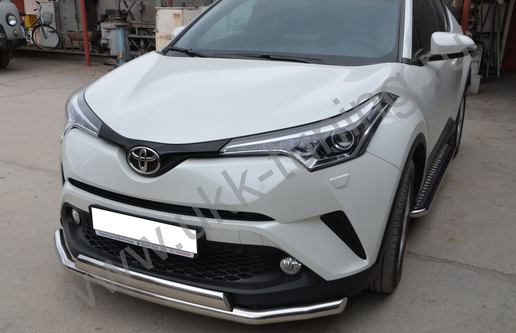 Защита переднего бампера двойная TOYOTA С-HR с 2018 Защита переднего бампера двойная TOYOTA С-HR с 2018
