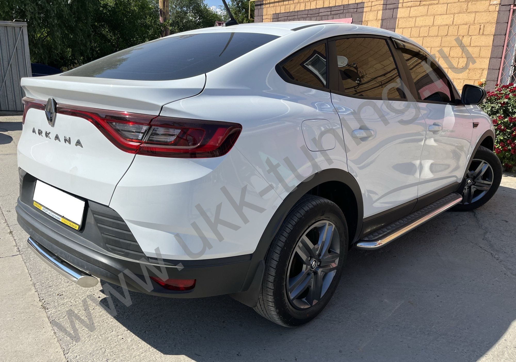 Защита заднего бампера RENAULT Arkana с 2018 Защита заднего бампера RENAULT Arkana с 2018