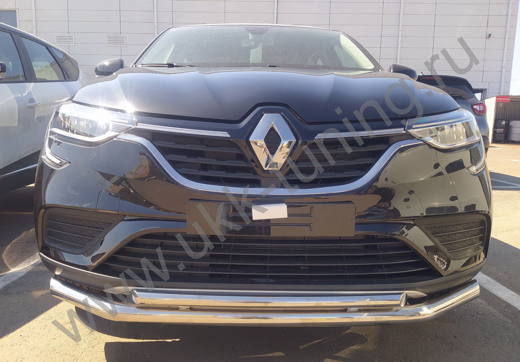 Защита переднего бампера двойная RENAULT Arkana с 2018 Защита переднего бампера двойная RENAULT Arkana с 2018