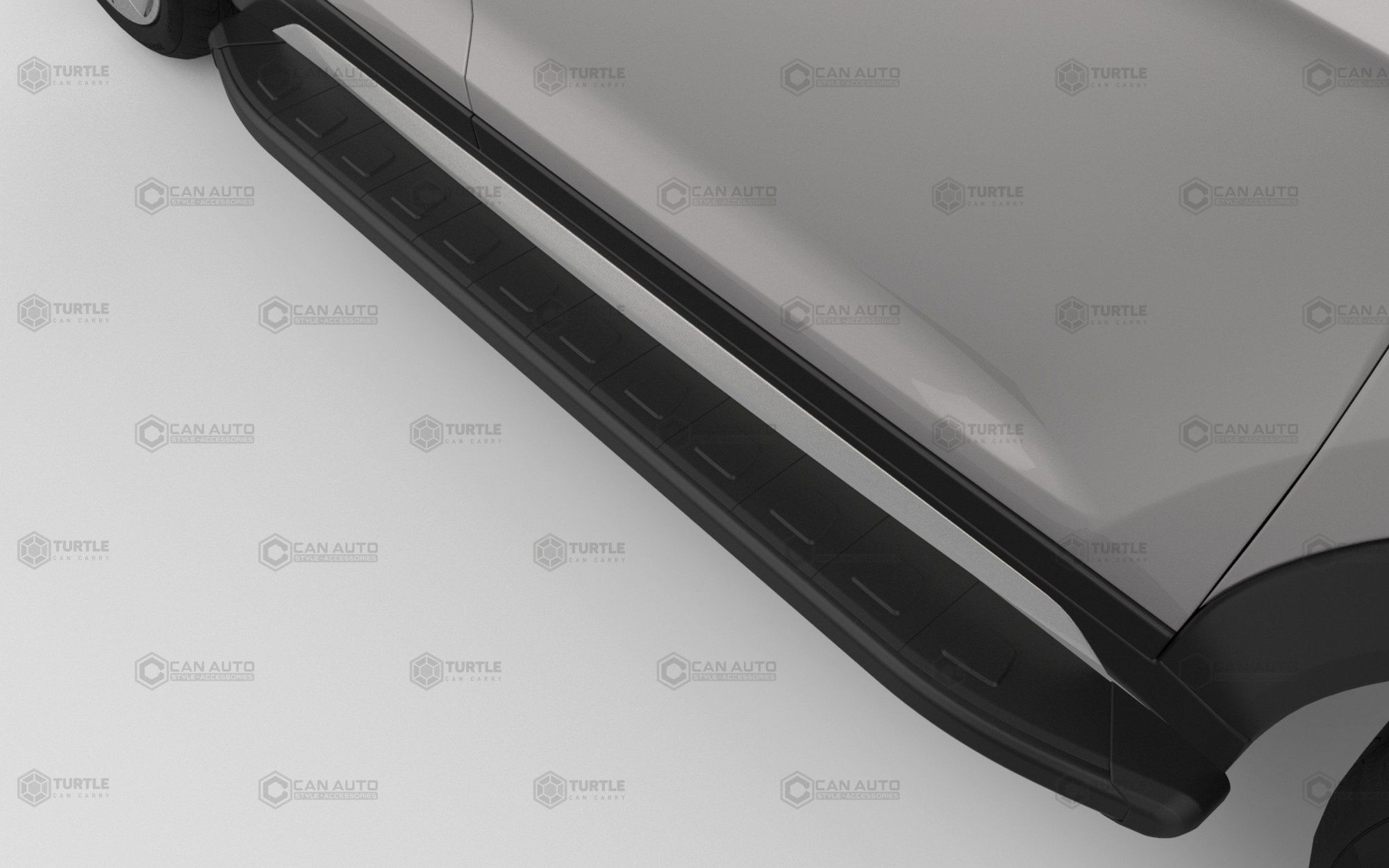 Боковые подножки Renault Duster c 2021 алюминиевые Alyans