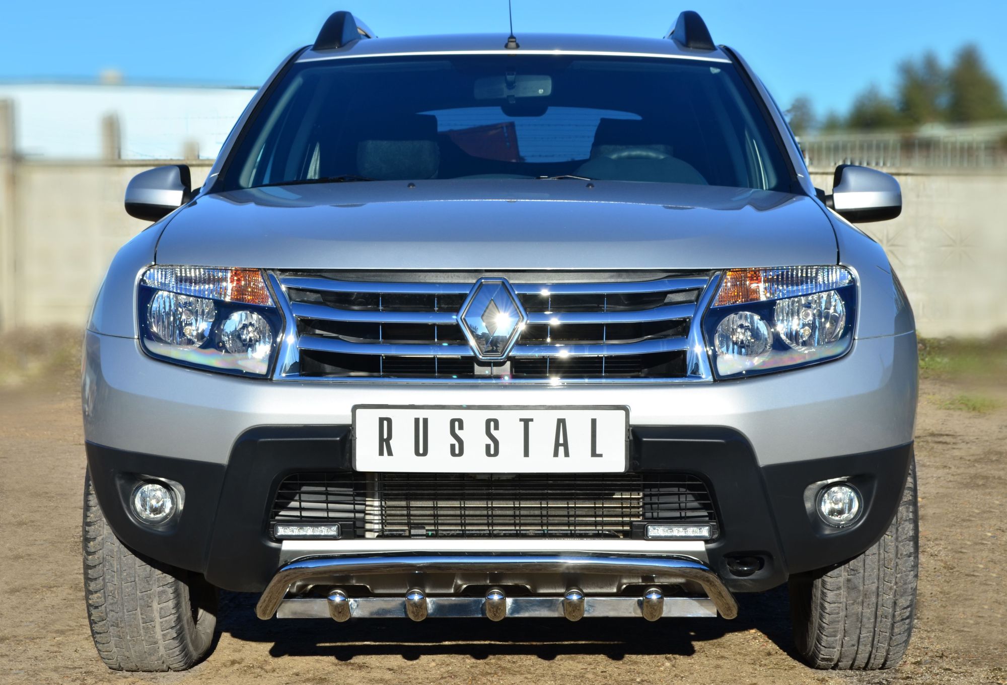 Renault Duster 4x4 2011-2014 Защита переднего бампера d42 волна+зубы RD4Z-001541 Renault Duster 4x4 2011-2014 Защита переднего бампера d42 волна+зубы RD4Z-001541